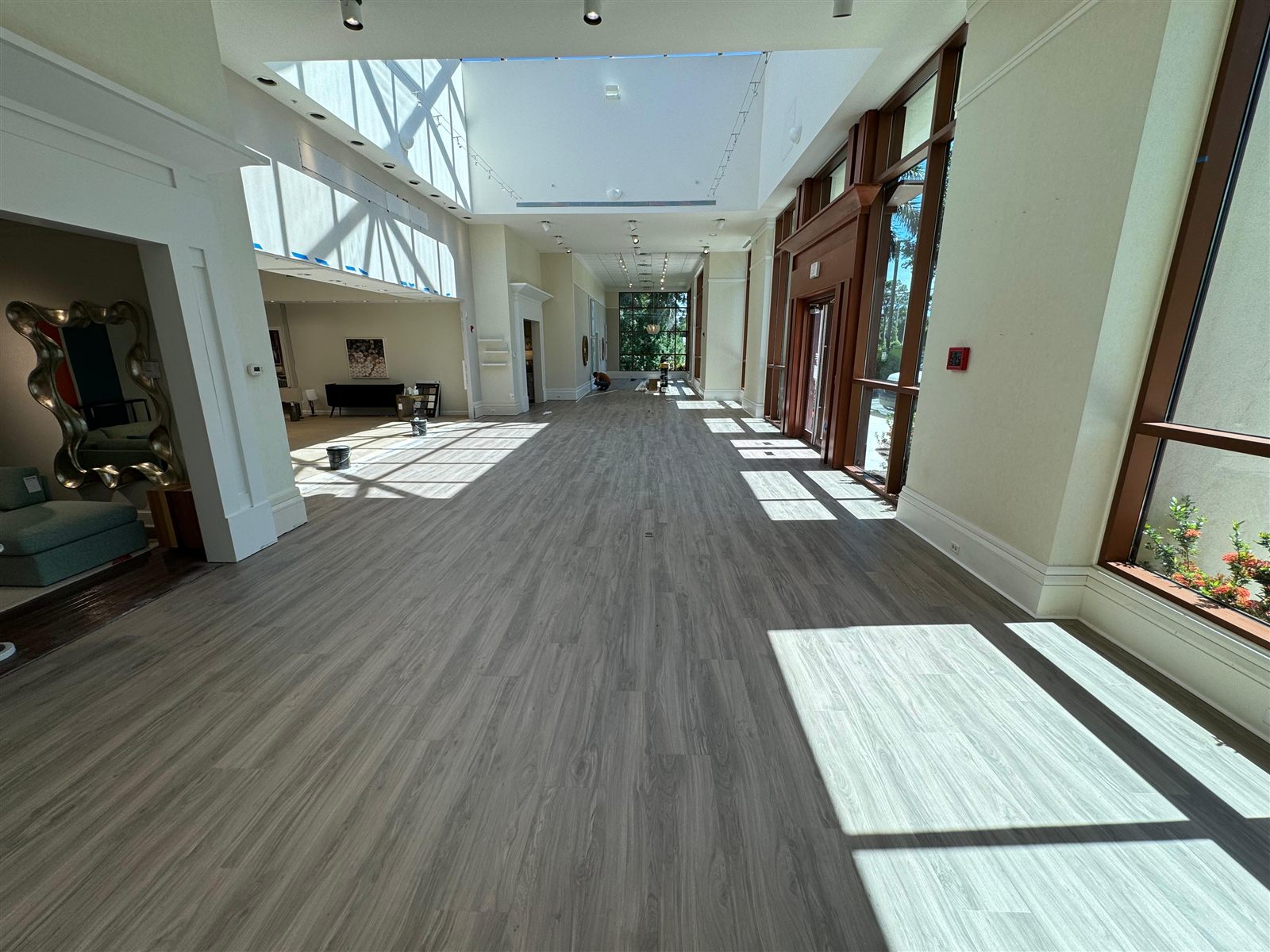 Glue-down luxury vinyl flooring in a Parrish, FL home