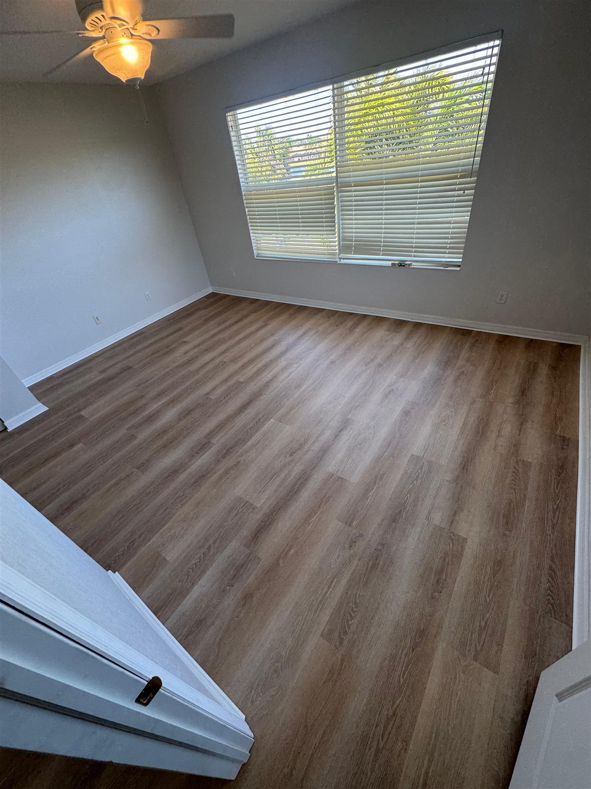 Wood-look luxury vinyl plank flooring in a St. Petersburg, FL room